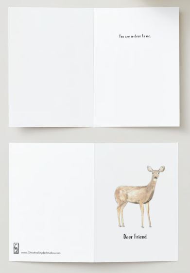 "Deer" Friend Cards